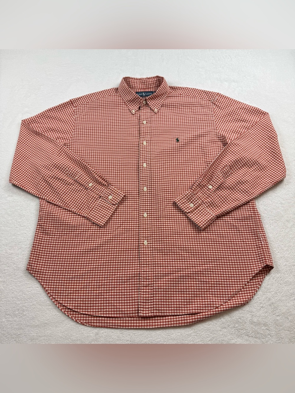 Ralph Lauren Oxford cloth shirt men’s Sz xxl red plaid classic fit button down